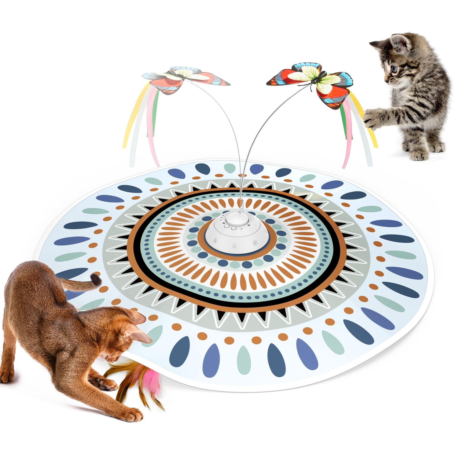 POTAROMA Butterfly & Feather Automatic Cat Toy - Chewy.com