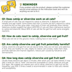 Potaroma Toy Ball Wall Cat Toy with Catnip & Silvervine, Green, 4 count slide 2 of 7