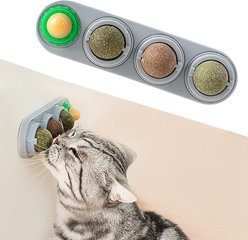 Potaroma Toy Ball Wall Cat Toy with Catnip & Silvervine, 4 count slide 1 of 7