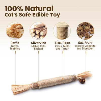 Show full view: Potaroma Silvervine Stick Cat Chew Toys, 6 count slide 2 of 8