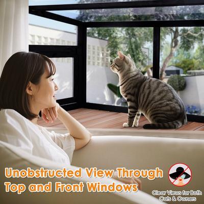 Show full view: FunXplore Cat Window Perch, Black slide 3 of 8