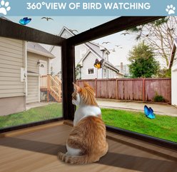 FunXplore Outdoor Weatherproof Cat Window Perch, Black slide 2 of 7