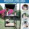 Show in main carousel: FunXplore 4 Tier Wooden Outdoor Cat House with Removable Floor, Black slide 6 of 7