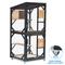 Show in main carousel: FunXplore 4 Tier Wooden Outdoor Cat House with Removable Floor, Black slide 7 of 7