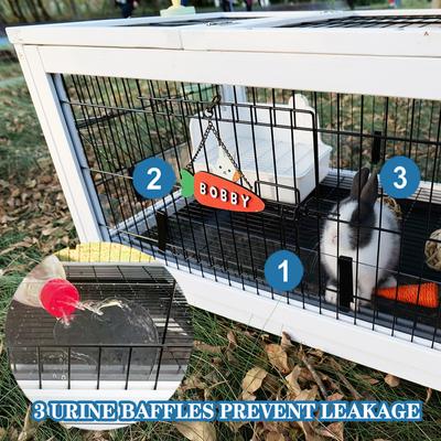 Show full view: FunXplore Outdoor Rabbit Hutch, Grey slide 3 of 7