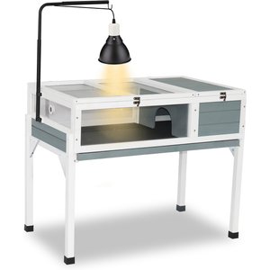 PawHut Wooden Indoor/Outdoor Tortoise Habitat