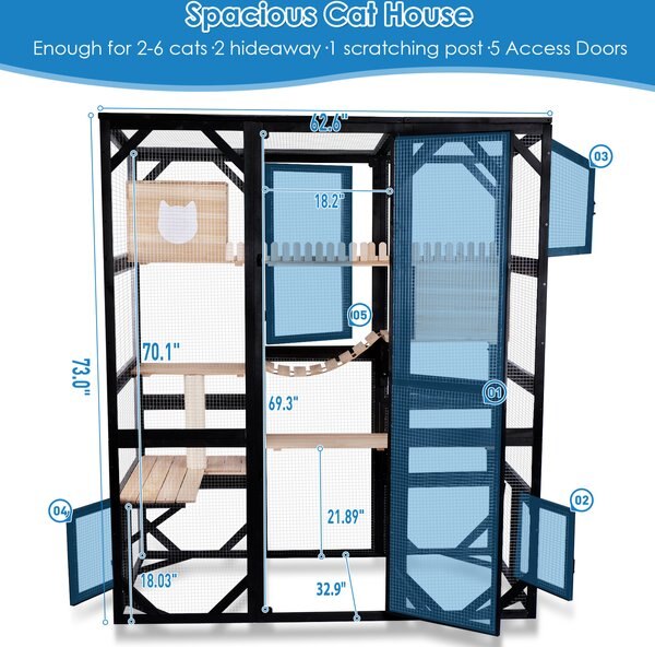 FunXplore Outdoor Weatherproof Cat Window Perch