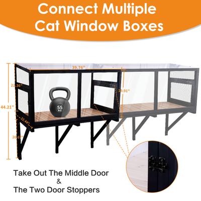 Show full view: FunXplore Cat Window Perch, Black slide 8 of 8