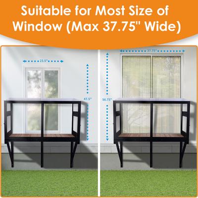 Show full view: FunXplore Cat Window Perch, Black slide 7 of 8