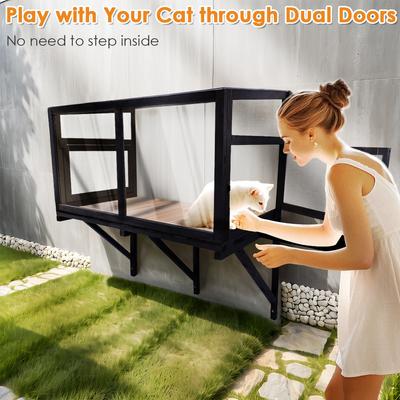 Show full view: FunXplore Cat Window Perch, Black slide 4 of 8