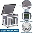 Show in main carousel: FunXplore Wooden Outdoor Cat House, Grey slide 3 of 6