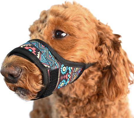 Show full view: Labra Dog Soft Training Muzzle, Black Multicolor, Medium slide 3 of 6