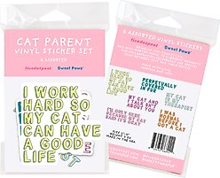 Sweet Paws x Five Dot Post Cat Parent Sticker Pack, 6 count