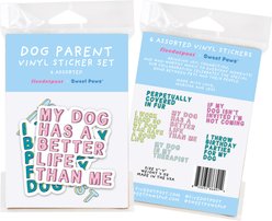 Sweet Paws x Five Dot Post Dog Parent Sticker Pack, 6 count