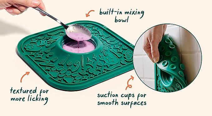 Woof LickMat No Slip Silicone Dog Slow Feeder Mat