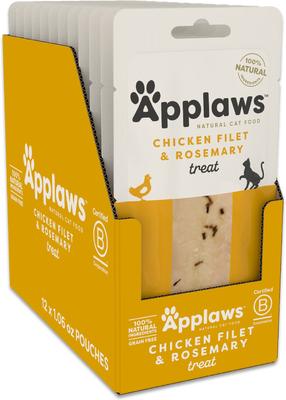 Show full view: Applaws Adult Complete Chicken Recipe with Country Vegetables Grain-Free Dry Cat Food + Loin Chicken Filet with Rosemary Grain-Free Treats slide 6 of 9
