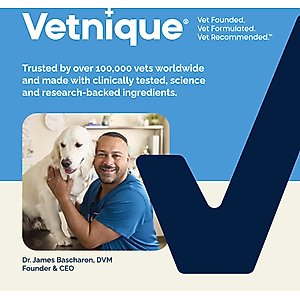 Vetnique Labs Glandex Anal Gland Support Supplement Powder with Beef Liver Flavor for Dogs & Cats, 5.5-oz bottle