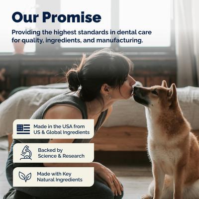 Show full view: Vetnique Labs DentaBliss Finger Mitt Peppermint Flavor for Plaque, Tartar Prevention & Fresh Breath Dog Dental Wipes, 50 count slide 10 of 10