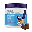 Vetnique Labs Glandex Anal Gland Support Soft Chews with Pumpkin, Digestive Enzymes, Probiotics & Fiber Boot the Scoot Bacon Flavored Supplement for Dogs, 60 count