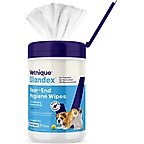 Vetnique Labs Glandex Boot the Scoot Rear End Anal Gland Cleaning & Deodorizing Hygienic Dog & Cat Wipes, 75 count