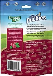 Emerald Pet Grain-Free Little Duckies with Duck & Cranberry Dog Treats, 5-oz bag slide 2 of 8