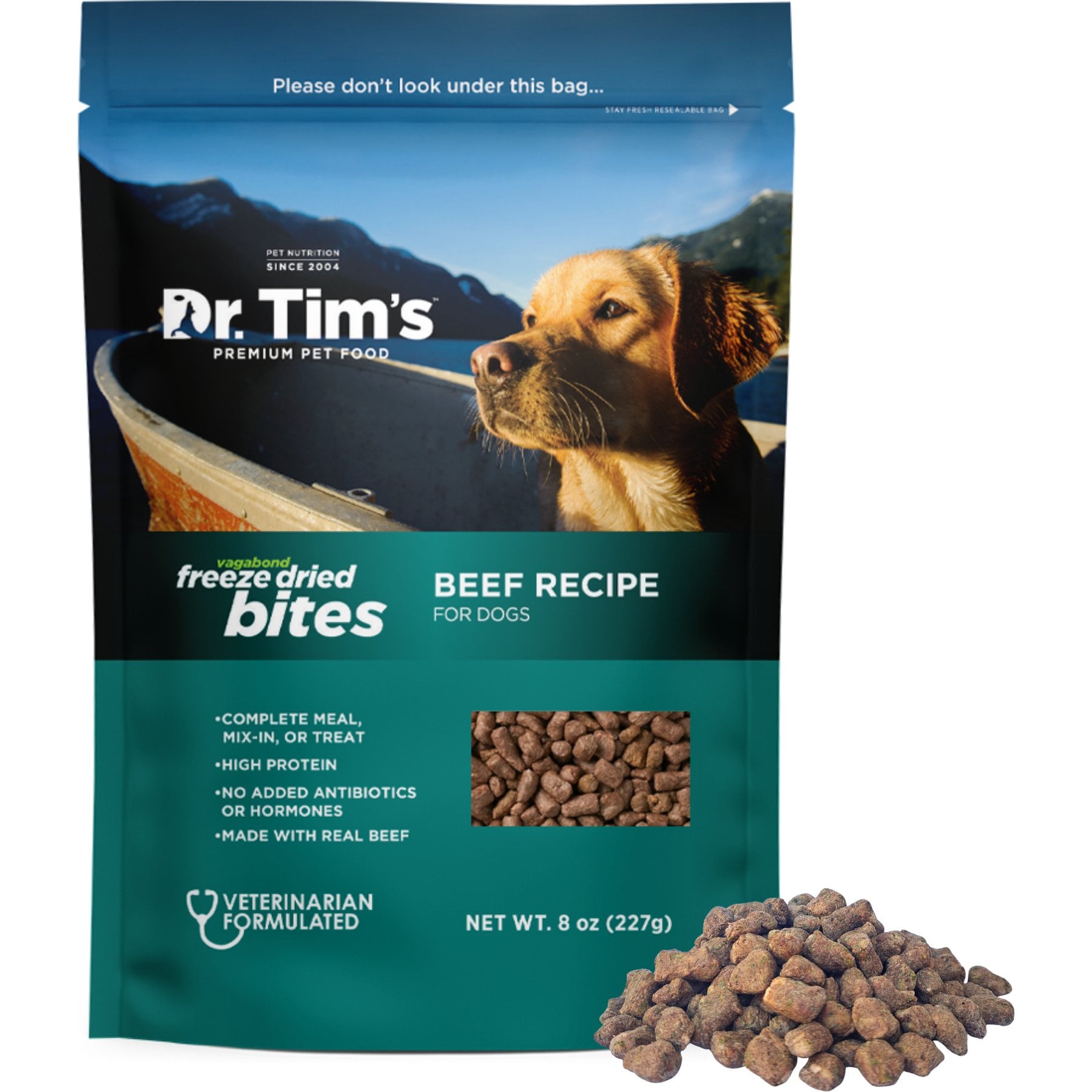 Dr. Tim's Vagabond Beef Bites Freeze-Dried, 8-oz bag