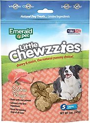Emerald Pet Little Chewzzies Salmon Recipe Chicken-Free Dog Treats, 5-oz bag