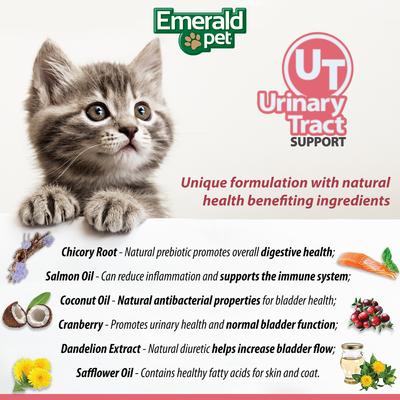 Show full view: Emerald Pet Feline Health Urinary Tract Support Grain-Free Cat Treats, 2.5-oz bag slide 9 of 10