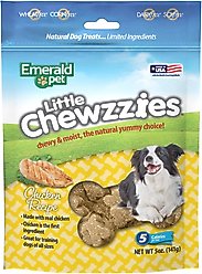 Emerald Pet Little Chewzzies Chicken Recipe Dog Treats, 5-oz bag