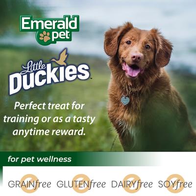 Show full view: Emerald Pet Grain-Free Little Duckies with Duck & Sweet Potato Dog Treats, 5-oz bag slide 7 of 10