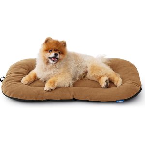 Bedsure Ultra Soft Fleece Thin Washable Dog Crate Mat, Brown, Small: 23-in L x 17-in W
