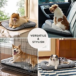 Bedsure Ultra Soft Fleece Thin Washable Dog Crate Mat, Light Grey, X-Large: 41-in L x 27-in W slide 2 of 6