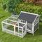 Show in main carousel: PawHut Outdoor Wooden Chicken Coop with Nest Box, 67.5 x 58.75 x 42.25-in slide 8 of 9