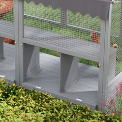 PawHut Water-Resistant Chicken Run with Nest Box & Anti-UV Cover, 110.2 x73 x 74-in slide 2 of 9