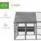 Show in main carousel: PawHut Water-Resistant Chicken Run with Nest Box & Anti-UV Cover, 110.2 x73 x 74-in slide 6 of 9