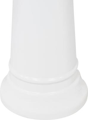 Show full view: Sunnydaze Decor Misty Blossom Bird Bath, White/Blue slide 5 of 9