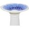 Show in main carousel: Sunnydaze Decor Misty Blossom Bird Bath, White/Blue slide 3 of 9