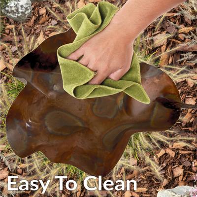 Show full view: Sunnydaze Decor Iron Staked Bird Bath, Copper slide 7 of 9