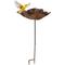 Show in main carousel: Sunnydaze Decor Iron Staked Bird Bath, Copper slide 2 of 9
