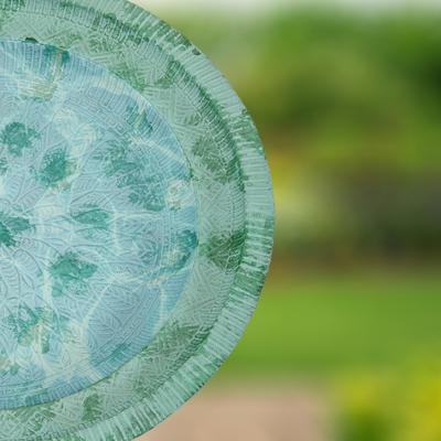 Show full view: Sunnydaze Decor Backyard Beauty Bird Bath, Green Patina slide 7 of 9