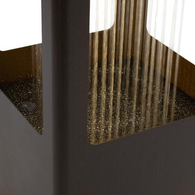Show full view: Sunnydaze Decor Serene Shower Zinc Fountain with Planter, Dark Brown slide 6 of 9