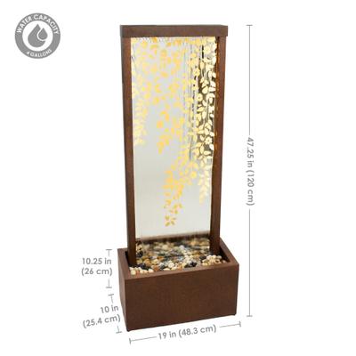 Show full view: Sunnydaze Decor Wisteria Vines Zinc Outdoor Fountain, Bronze slide 3 of 9