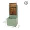 Show in main carousel: Sunnydaze Decor Mighty Oak Steel Outdoor Water Fountain, Light Green slide 9 of 9