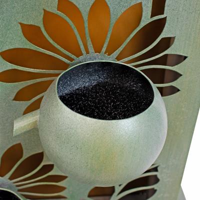 Show full view: Sunnydaze Decor Sunflower Fields Steel Outdoor Fountain, Light Green slide 8 of 9