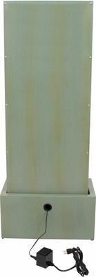 Show full view: Sunnydaze Decor Sunflower Fields Steel Outdoor Fountain, Light Green slide 6 of 9