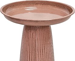 Sunnydaze Decor Gleeful Garden Bird Bath, Clay Glaze slide 2 of 8