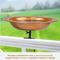 Show in main carousel: Sunnydaze Decor Copper Deck-Mounted Bird Bath & Feeder slide 4 of 9