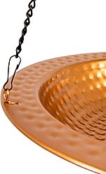 Sunnydaze Decor Copper Hanging Bird Bath & Feeder slide 2 of 9