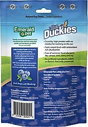 Emerald Pet Grain-Free Little Duckies with Duck & Blueberry Dog Treats, 5-oz bag slide 2 of 8