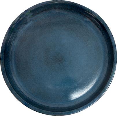 Show full view: Sunnydaze Decor Gleeful Garden Bird Bath, Blue Glaze slide 9 of 9